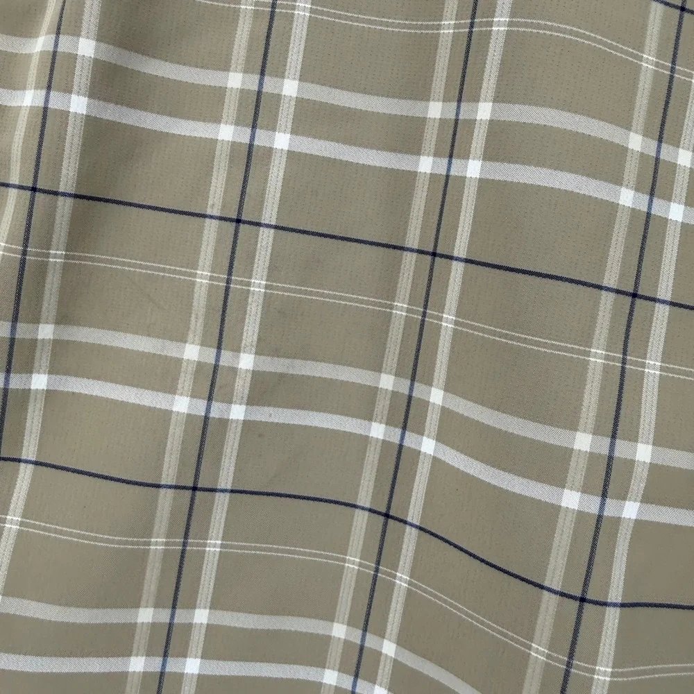 Nike Golf Dri-FIT Mens Plaid‎ Shorts Tan Khaki Size 32 Performance Stretch